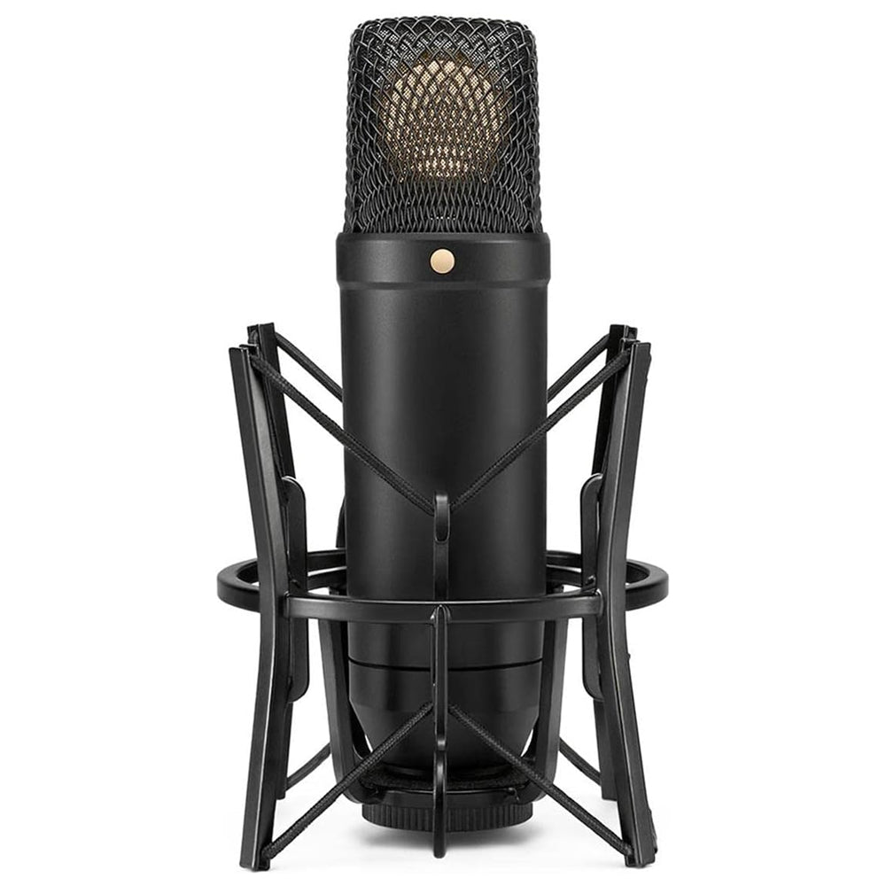 RODE NT1 Large-Diaphragm Condenser Microphone with SM6 Shock Mount, Pop Filter & Dust Cover Mic Kit | Cardioid Polar Pattern | Ultra-Low Noise | Wide Dynamic Range | for Vocals, Instrument Recording & Live Stage Performance