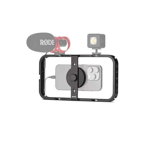 Rode Magnetic Multi Mount MagSafe Filmmaking Cage for iPhone Smartphone Support Portrait Landscape with Cold Shoe Mounts, Standard and ARRI Threads for Film, Vlogging, Videography Accessories