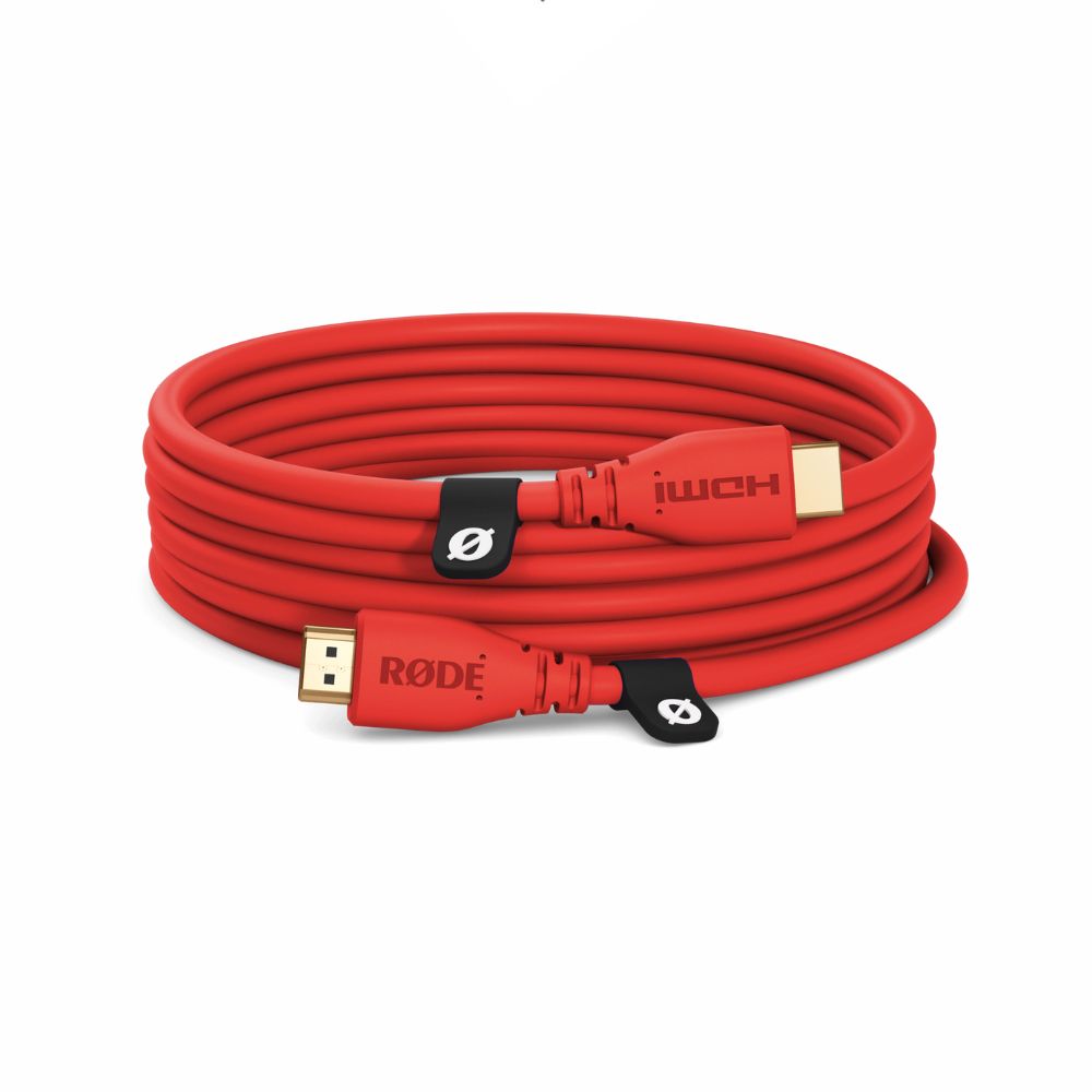 RODE Premium HDMI Cable with Ethernet - 18Gbps High-Speed Data Transfer & 4K60 Video Transmission for Cameras, Camcorders, Desktop Computers, Laptops, TVs, Projectors, Displays, Monitors, Other Video Devices & Equipment