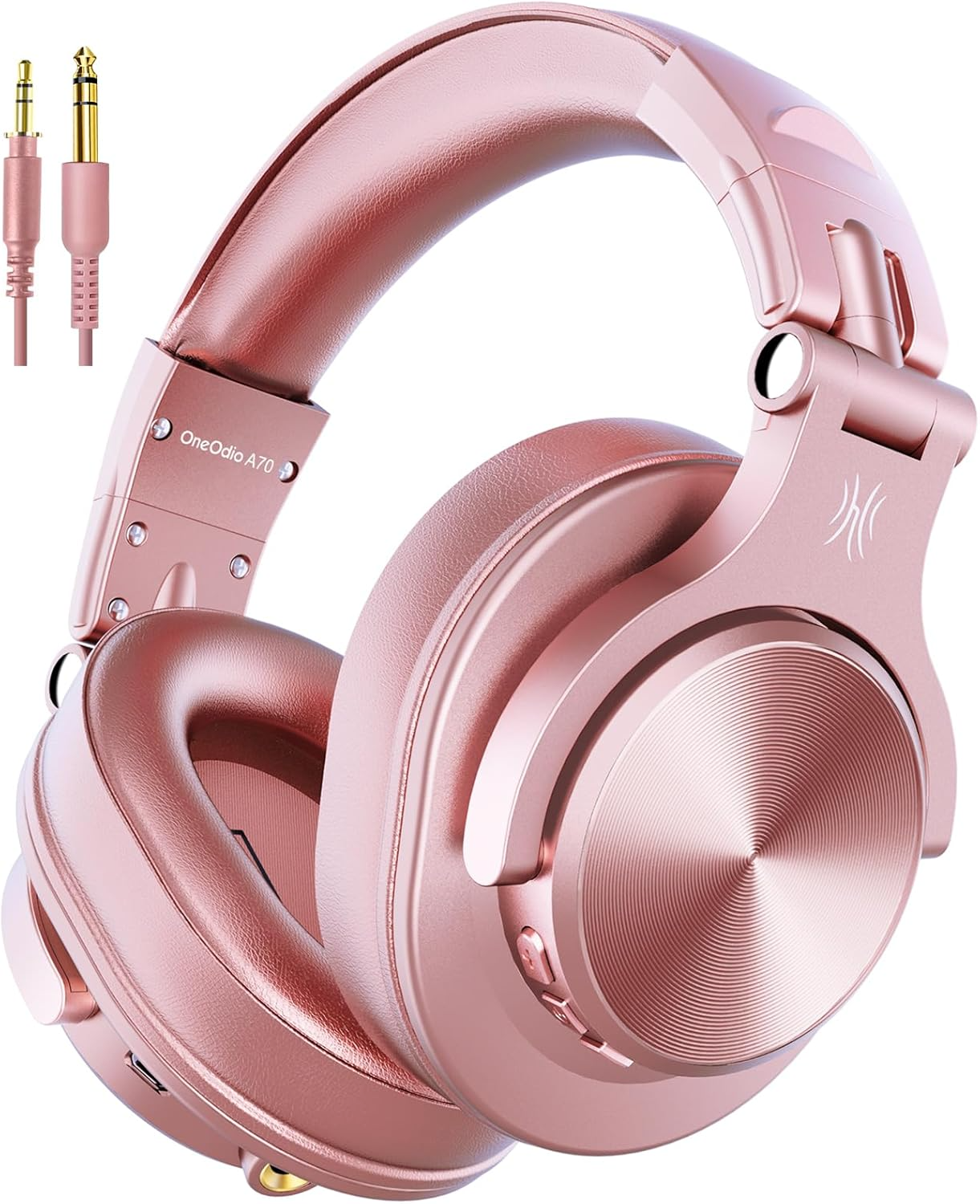 OneOdio A70 Wired & Wireless Bluetooth 5.0 Headphones with Hi-Res Audio, 72 Hours of Playback, Over-Ear Foldable & Comfortable Design, and 6.35mm & 3.5mm Jack for Music Playing, Professional DJI, and Gaming