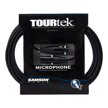 Samson TOURtek TM 8 / 9 / 15 / 30 Meters 3 Pin XLR Male to Female High Performance Audio Cable with PVC Jacket, Nickel Plated Neutirk Connectors, and Copper Mesh Shielding | ESATM25 ESATM30 ESATM50 ESATM100