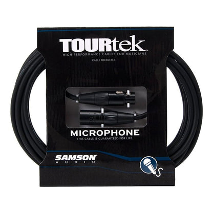 Samson TOURtek TM 8 / 9 / 15 / 30 Meters 3 Pin XLR Male to Female High Performance Audio Cable with PVC Jacket, Nickel Plated Neutirk Connectors, and Copper Mesh Shielding | ESATM25 ESATM30 ESATM50 ESATM100