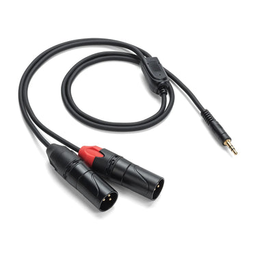Samson TOURtek PRO TPADXM 3 Meters 3.5mm to Dual 3 Pin XLR Female Breakout Cable with PVC Jacket, Gold Plated Neutrik Connectors and Copper Mesh Shielding | ESATPADXM899