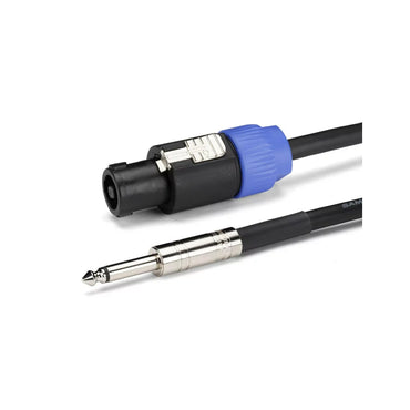 [CLEARANCE] Samson TOURtek TST 9 Meters Speakon to 6.35mm AUX Mono Speaker Audio Cable with PVC Jacket, Nickel Plated Neutirk Connectors, and Copper Mesh Shielding | ESATST30