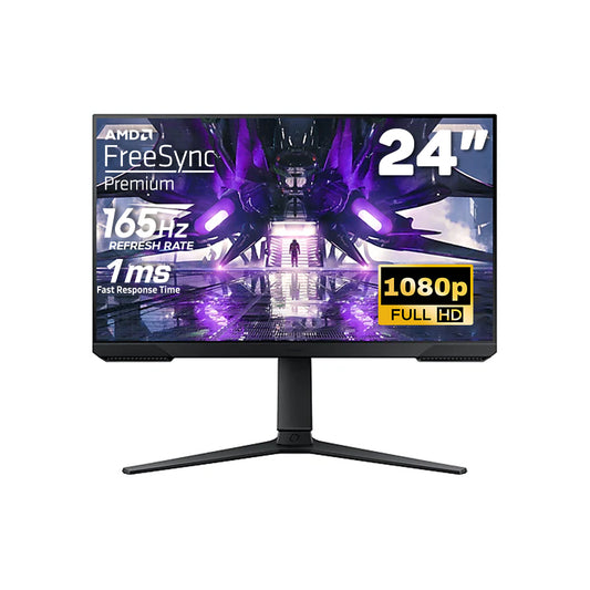 Samsung 24" 165Hz Full HD VA Odyssey G3 Gaming Monitor with AMD FreeSync Premium & Adjustable Ergonomic Design for Computer Game PC Setup - LS24AG320NEXXP