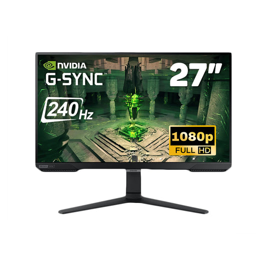 Samsung 27" 240Hz Full HD IPS Odyssey G4 Gaming Monitor with Nvidia G-Sync Compatibility & Adjustable Ergonomic Design for Computer Game PC Setup - LS27BG400EEXXP