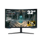 Samsung 32" 240Hz Quad HD VA Odyssey G6 Curved Gaming Monitor with AMD FreeSync Premium Pro & Adjustable Ergonomic Design for Computer Game PC Setup - G65B LS32BG652EEXXY