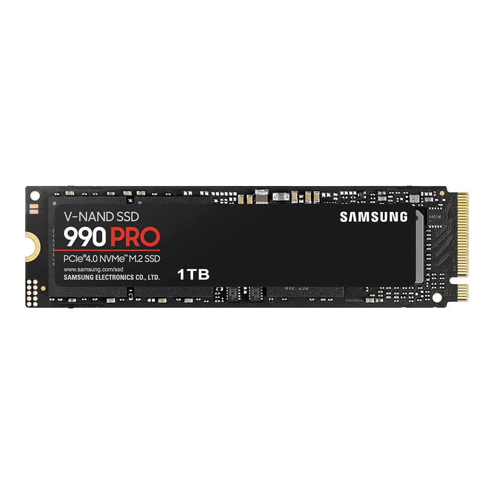 Samsung SSD 980 / 990 Pro NVMe M.2 PCIe 4.0 Solid State Drive with 7000-7,4500MB/s Read and 5100-6900MB/s Write Speed for PC (250GB, 500GB, 1TB) | MZ-V8P | MZ-V9P