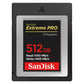 SanDisk Extreme PRO 512GB 256GB 128GB 64GB CFExpress Type B XQD Memory Card with Max 1700MB/s Read / 1400MB/s Write Speeds, RAW 4K Video Capture and RescuePRO Deluxe Support