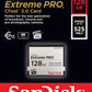 SanDisk Extreme PRO 128GB 64GB Compact Flash CFast 2.0 Memory Card VPG-130, 3500x Speed (X-Rating), 525MB/s Read and 430MB/s Write Speed SATA III 6GB/s Bus and 4K UHD DCI Video Recording