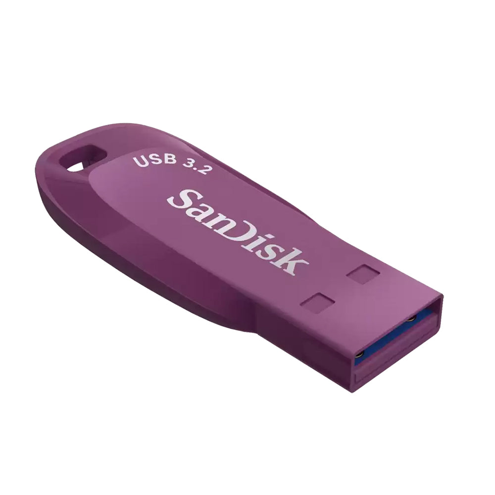 SanDisk Ultra Shift 512GB USB A 3.2 Gen 1 Flash Drive with 100MB/s Transfer Rate and SecureAccessTM Security Software Support | Purple, Blue, Yellow