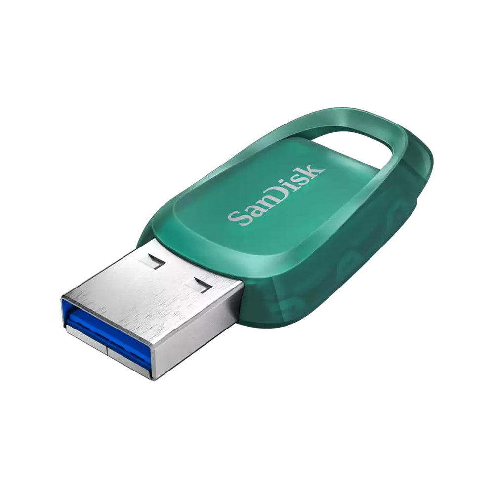 SanDisk Ultra Eco 512GB USB A 3.2 Gen 1 Flash Drive with 100MB/s Read Speed and RescuePRO Deluxe Support