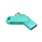 SanDisk Ultra Dual Drive USB 3.1 to USB Type-C OTG Flash Drive with 150MB/s Read Speed (256GB) (Mint Green) | SDDDC3-G46G