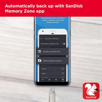 SanDisk Ultra Dual Drive Luxe 32GB 64GB 128GB 256GB USB A 3.2 Gen 1 to Type-C OTG Flash Drive with 400MB/s Read Speed and SanDisk Memory App Support | Silver, Gold