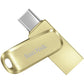 SanDisk Ultra Dual Drive Luxe 512GB USB A 3.2 Gen 1 to Type-C OTG Flash Drive with 400MB/s Read Speed and SanDisk Memory App Support | Gold, Silver