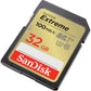 SanDisk Extreme SD Card 32GB UHS-I SDHC Class 10 with 100mb/s Read Speed | Model - SDSDXVT-032G-GNCIN