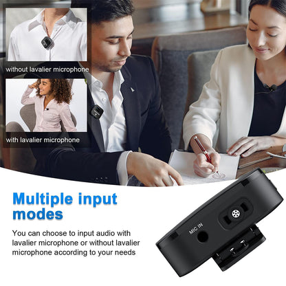 Saramonic Blink 900 B2 (Dual TX + RX) 2.4GHz Wireless Microphone System with Omnidirectiol Lavalier Microphones, 200m Max Transmission Range, Mute / Stereo & Mono Mode, 6 Hours Battery Life with 4500mAh Charging Case for Vlog Vlogging