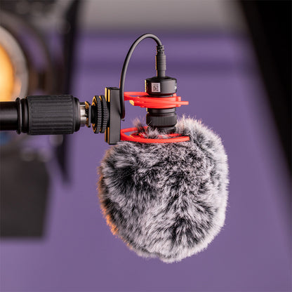 [CLEARANCE] Saramonic Vmic Mini II Unidirectional Condenser  Camera-Mount Shotgun Microphone 3.5mm TRS / TRSS with Dual Rycote Lyre Suspension, Furry Windscreen, Cardioid Pickup Pattern for Camera, Smartphone, Vlogging, Recording