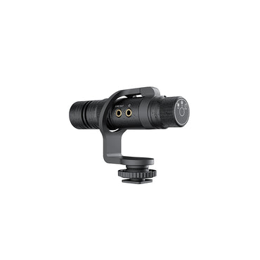 [CLEARANCE] Saramonic Vmic Mini S Multi-Pattern Condenser Camera-Mount Shotgun Microphone 3.5mm TRS / TRRS w/  3 Selectable Polar Pickup Patterns, 360 Degree Rotatable Shock Mount for Camera, Smartphones, Vlogging, ASMR, Recording, Mobile Journalism