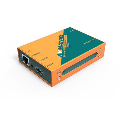 AVMatrix SE1217 H.265/264 HDMI Video Streaming Encoder with HDMI Input/Loop Out, 3.5mm Audio Input, Up to 1080p60 Input Signals, Video/Audio Streaming, Unicast/Multicast, and Main/Sub Dual Streaming
