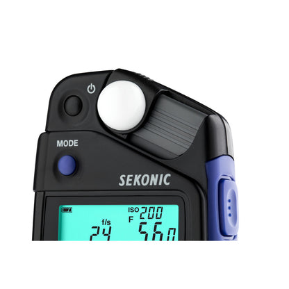 Sekonic L-308X Flashmate Light Meter with Video Cine/HD Cine Modes, Incident & Reflected Metering, LCD Backlight for Photographers, Videographers, Cinematographers Lighting Studio & Eqiupment