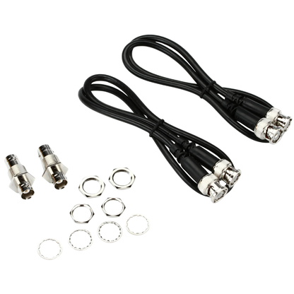 Shure UA600 Front Mount Antenna Kit for Shure U4S, U4D, and UC4 Receivers w/ Coaxial Antenna Cables & Bulkhead Adapters