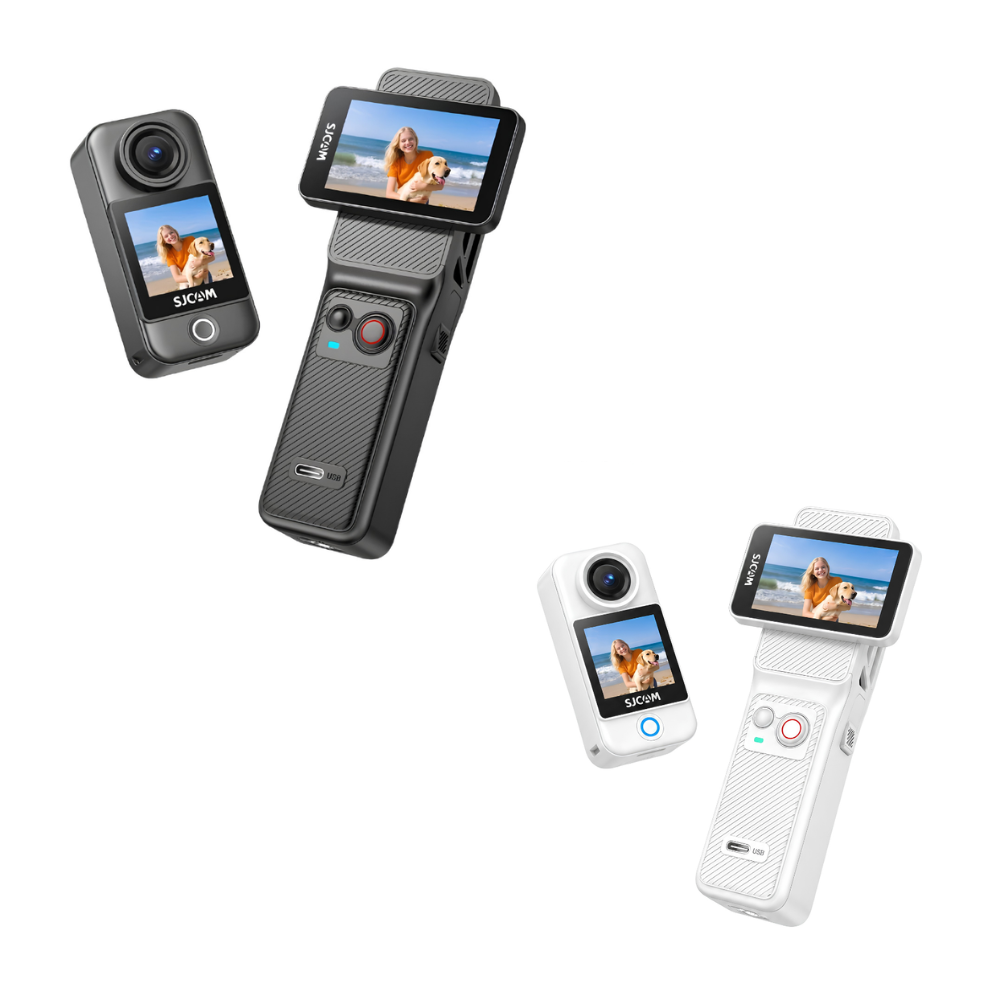 SJCAM C400 3-in-1 4K Handheld Action Camera w/ 2.29" Rotatable & 1.3" Touchscreen