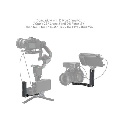 SmallRig Side Handle for DJI Ronin-S/SC/RS 2/RSC 2, ZHIYUN CRANE 2/2S/V2, MOZA Air 2/AirCorss 2 Handheld Gimbals 2786C