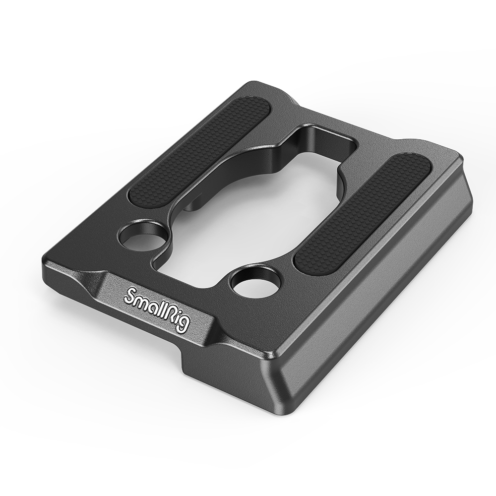 SmallRig 200PL Type QR Quick Release Plate with 1/4”-20 Threaded Screw & Hex Spanner, Built-in Rubber Pads for Select Cages and Manfrotto RC2 System Tripod Head 2902
