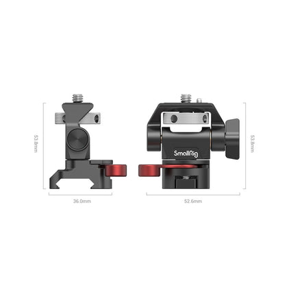 SmallRig Swivel & Tilt Adjustable Camera Monitor Mount with NATO Clamp Mount with Knob and Locating Pins for 5" to 7" SmallHD Focus Series, Atomos Ninja, Blackmagic Video Assist Monitors 2906B