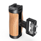 SmallRig QR Quick Release Mini Wooden Side Handle Grip with Dual 1/4"-20 Screw Mount, 3.5kg Load Capacity & Vertical Adjustment, Built-in Hex Spanner, Wrist Strap Slot and Cold Shoe Mount for Mirrorless Cameras 2913