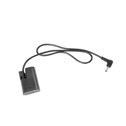 SmallRig 5.5/2.1mm DC Power Male Connector to LP-E6 Dummy Battery Charging Cable for NP-F Battery Plate & LP-E6 Battery-Powered Cameras 2919