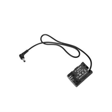 SmallRig 5.5/2.1mm DC Power Male Connector to LP-E6 Dummy Battery Charging Cable for NP-F Battery Plate & LP-E6 Battery-Powered Cameras 2919