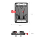 SmallRig Mini V Mount Battery Plate with 1/4"-20 Screw & Allen Wrench, Multiple Mounting Points and Anti-Twist Design with Aluminum Alloy Material for Cameras V Mount Batteries 2987