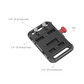 SmallRig Mini V Mount Battery Plate with 1/4"-20 Screw & Allen Wrench, Multiple Mounting Points and Anti-Twist Design with Aluminum Alloy Material for Cameras V Mount Batteries 2987