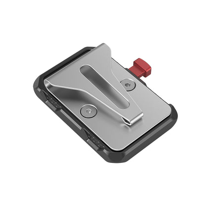 SmallRig Universal Mini V Mount Battery Plate with Belt Clip, Allen Wrench & 1/4-20" Screw with Anti-Off Design Button for Camera V Mount Batteries 2990