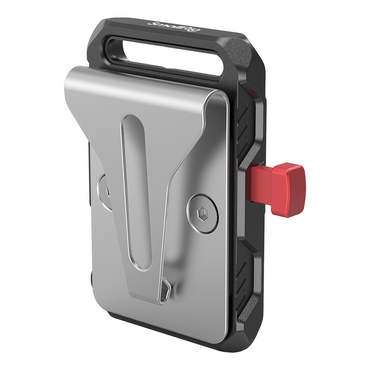 SmallRig Universal Mini V Mount Battery Plate with Belt Clip, Allen Wrench & 1/4-20" Screw with Anti-Off Design Button for Camera V Mount Batteries 2990