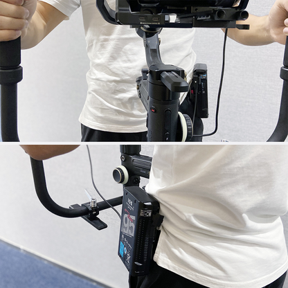 SmallRig Universal Mini V Mount Battery Plate with Belt Clip, Allen Wrench & 1/4-20" Screw with Anti-Off Design Button for Camera V Mount Batteries 2990