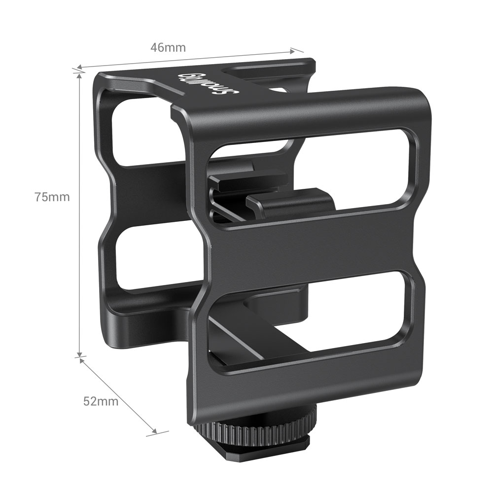 SmallRig Storage Cage for RODE Wireless Go T/R Mircophone with Cold Shoe Mount, Anti-Drop and Scratch-Resistant with Aluminum Alloy Material 2998