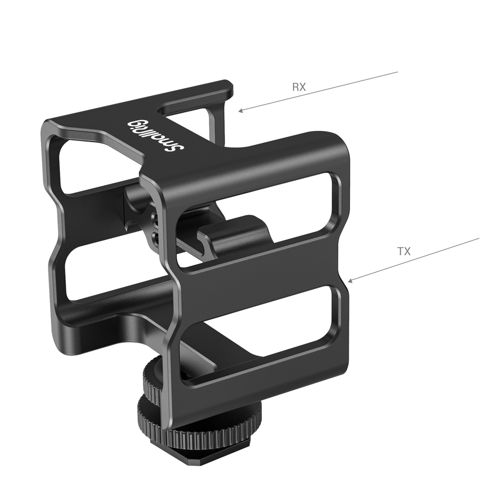 SmallRig Storage Cage for RODE Wireless Go T/R Mircophone with Cold Shoe Mount, Anti-Drop and Scratch-Resistant with Aluminum Alloy Material 2998