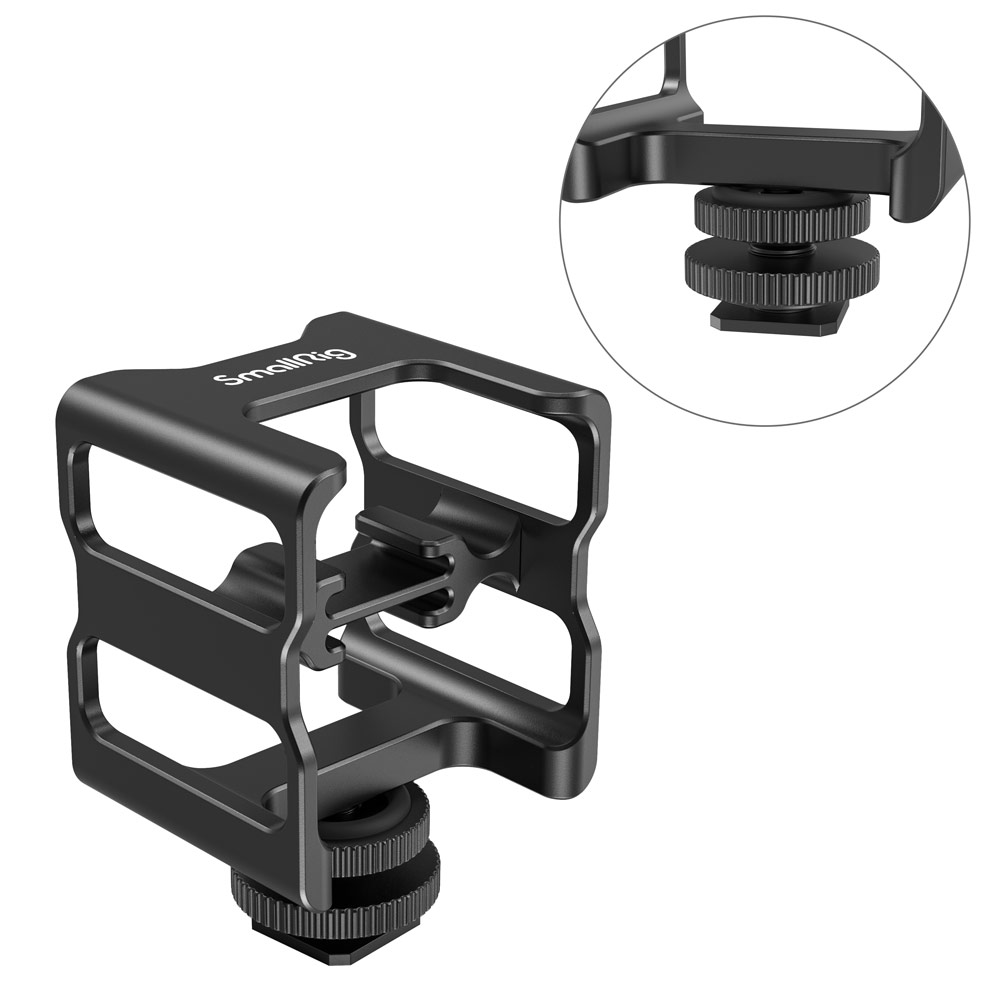 SmallRig Storage Cage for RODE Wireless Go T/R Mircophone with Cold Shoe Mount, Anti-Drop and Scratch-Resistant with Aluminum Alloy Material 2998