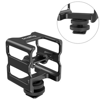[CLEARANCE] SmallRig Storage Cage for RODE Wireless Go T/R Mircophone with Cold Shoe Mount, Anti-Drop and Scratch-Resistant with Aluminum Alloy Material 2998
