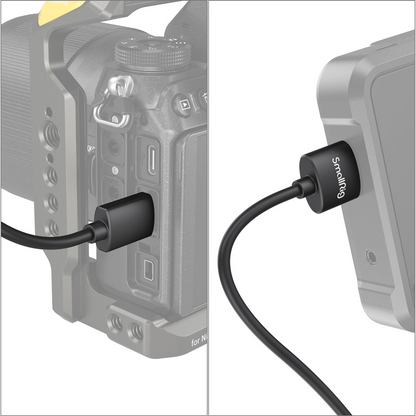 SmallRig Ultra Slim 4K Mini / Micro HDMI Male to Male Video Cable (C to A) (D to A) with 3.6mm Outer Diameter, Cable Tie and PVC Material for Camera Rig (35mm, 55mm) 3040 3041 3042B 3043