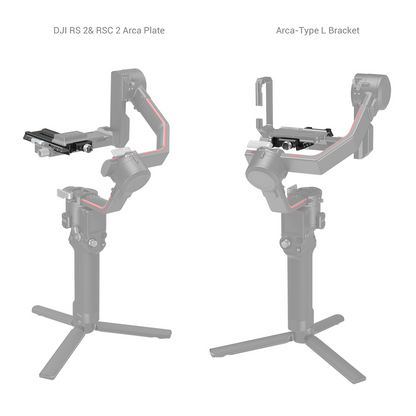 SmallRig Arca-Swiss QR Quick Release Plate Manfrotto Type with Thumbscrew, Adjustable Anti-drop Design for DJI RS 2/RSC 2/Ronin-S / RS 3 / RS3 Pro Gimbal 3061