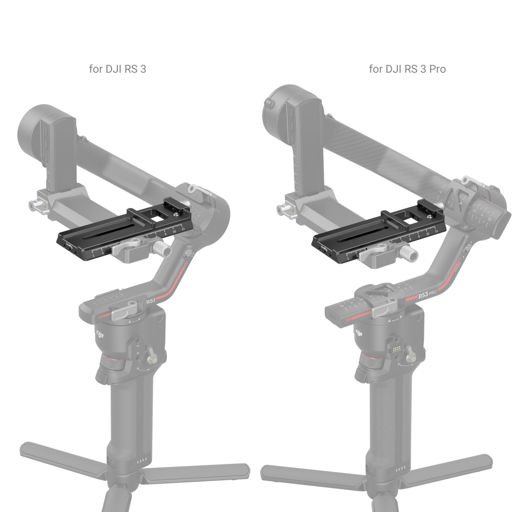 SmallRig Arca-Swiss QR Quick Release Plate Manfrotto Type with Thumbscrew, Adjustable Anti-drop Design for DJI RS 2/RSC 2/Ronin-S / RS 3 / RS3 Pro Gimbal 3061