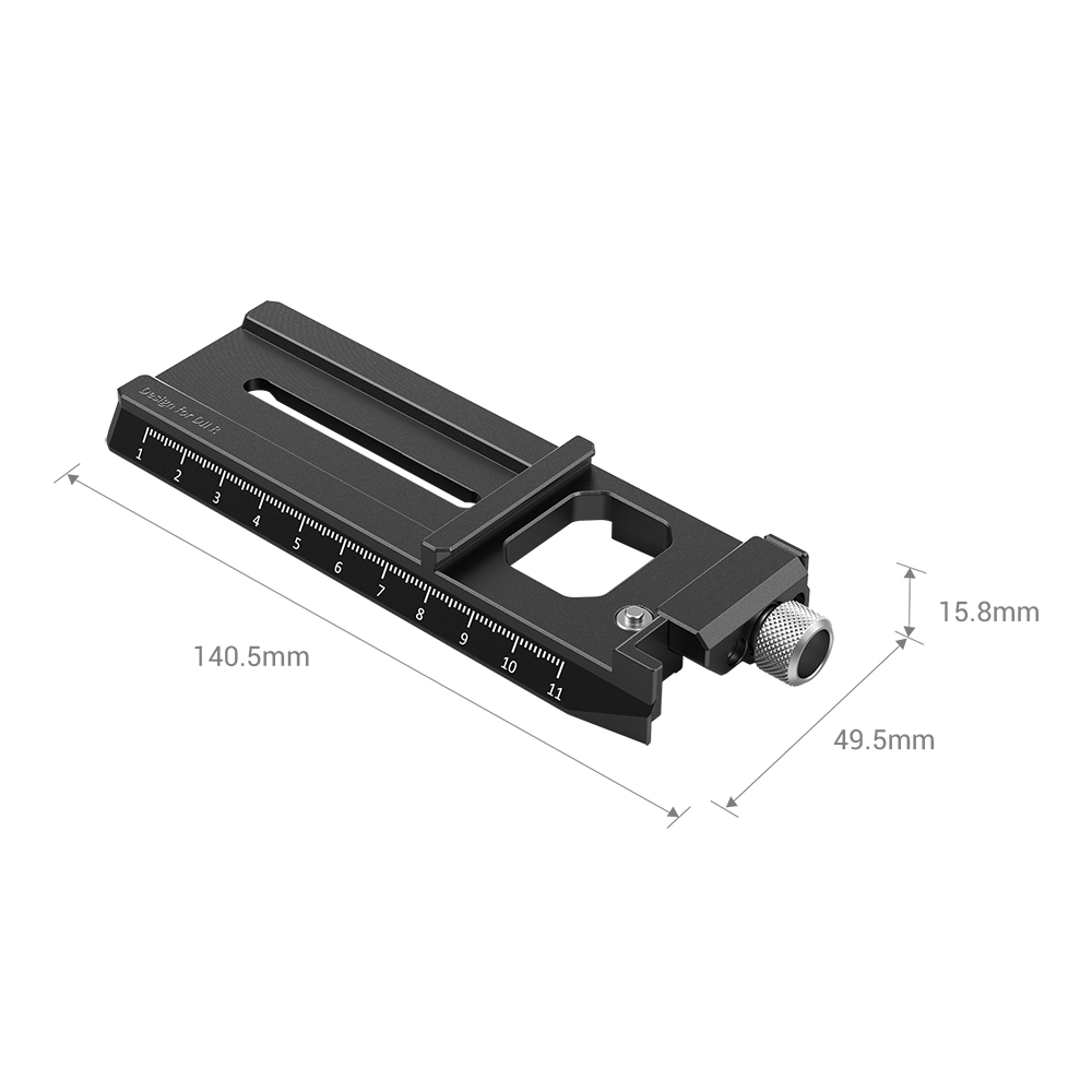 SmallRig Arca-Swiss QR Quick Release Plate Manfrotto Type with Thumbscrew, Adjustable Anti-drop Design for DJI RS 2/RSC 2/Ronin-S / RS 3 / RS3 Pro Gimbal 3061