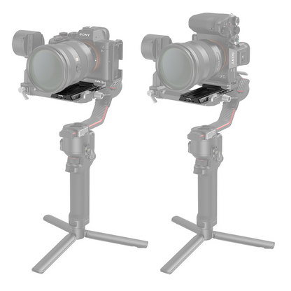 SmallRig Arca-Swiss QR Quick Release Plate Manfrotto Type with Thumbscrew, Adjustable Anti-drop Design for DJI RS 2/RSC 2/Ronin-S / RS 3 / RS3 Pro Gimbal 3061
