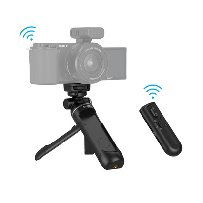 SmallRig SR-RG1 Extendable Wireless Shooting Grip Selfie Stick Tripod with Bluetooth Remote Control, 360 & 180 Degree Pan and Tilt and 1.5kg Load Capacity for Select Sony & Canon Mirrorless Cameras 3326