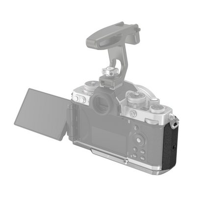 SmallRig L-Shape Side Handle Grip with Built-in Arca Swiss Plate, 1/4"-20 Threaded Hole and D-Ring Screw, Cold Shoe Mount and Rubber Pad for Nikon Z fc Mirrorless Camera 3480