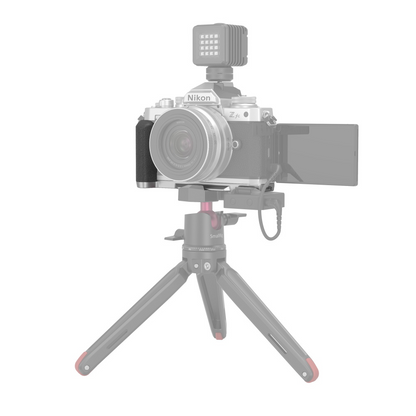 SmallRig L-Shape Side Handle Grip with Built-in Arca Swiss Plate, 1/4"-20 Threaded Hole and D-Ring Screw, Cold Shoe Mount and Rubber Pad for Nikon Z fc Mirrorless Camera 3480